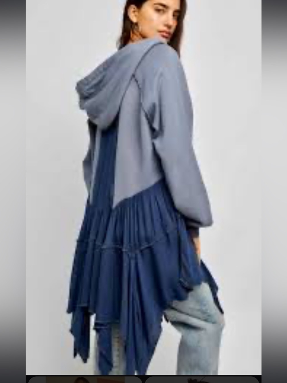 0078. Free People Moon Dust Hoodie Cardigan